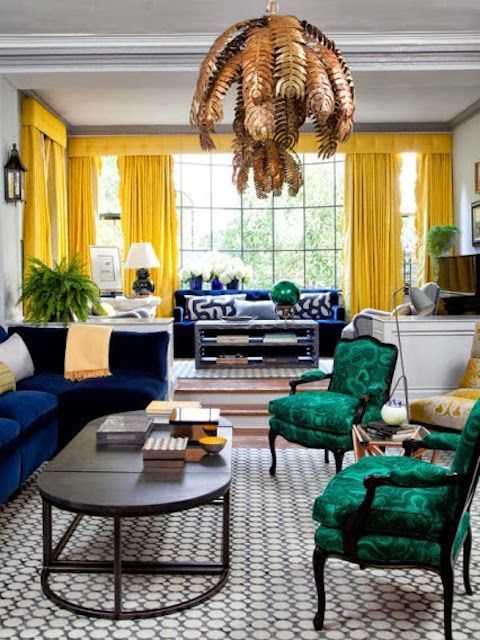 Top 5 ý tưởng trang trí phòng khách với màu xanh lam nhạt và đậm 