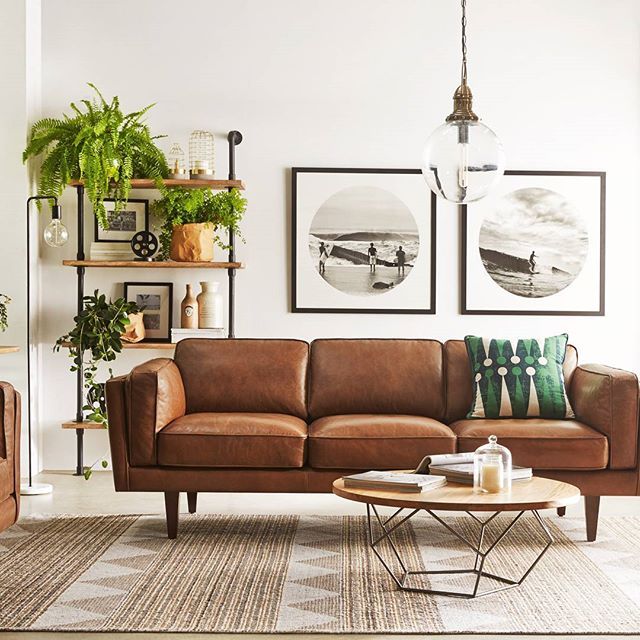 Những cách tuyệt đẹp để trang trí với ghế sofa màu nâu phần 1