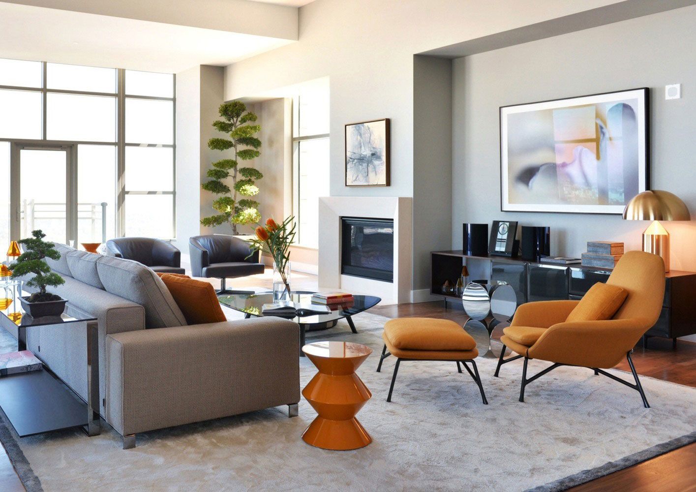 Những kiểu bố trí ghế sofa cho phòng khách hiện đại
