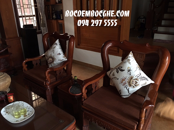Làm đệm ghế sofa gỗ đẹp giá rẻ tại Từ Liêm, Hà Nội