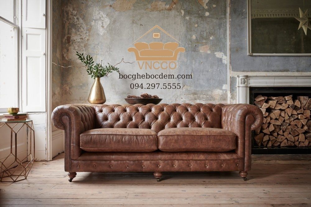 5 ý tưởng trang trí phòng khách với ghế sofa da nâu
