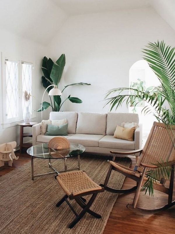 Trang trí sofa cùng với phong cách tropical