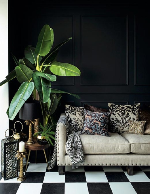 Trang trí sofa cùng với phong cách tropical