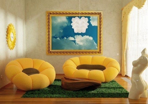 Tổng hợp những mẫu ghế sofa màu vàng hot nhất mùa hè năm 