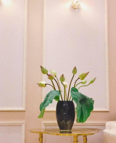 Ngắm nhìn căn hộ đầy hoa tươi của hoa hậu Phạm Hương