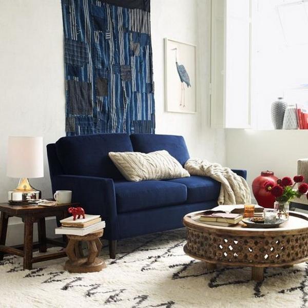 Bộ sofa kết hợp cho phòng khách và phòng bếp tiện nghi phù hợp với không gian căn hộ nhỏ