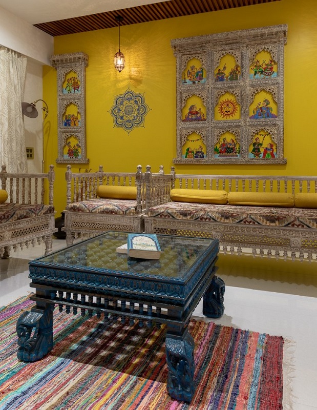 Bọc ghế như trong các ngôi nhà hoàng gia Rajasthan