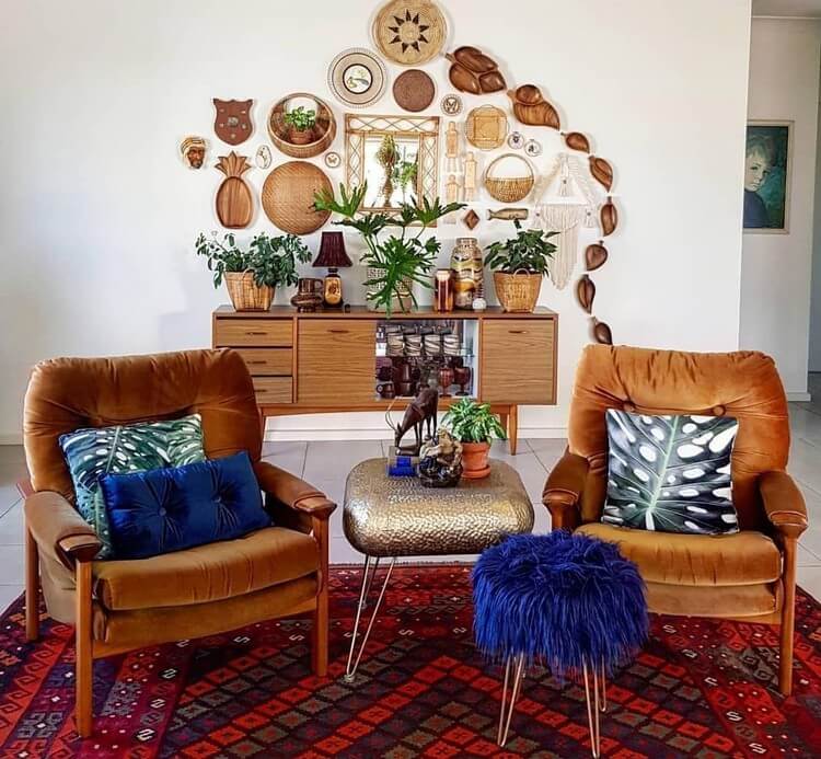 Bọc ghế sofa - Trang trí phòng khách theo phong cách Bohemian