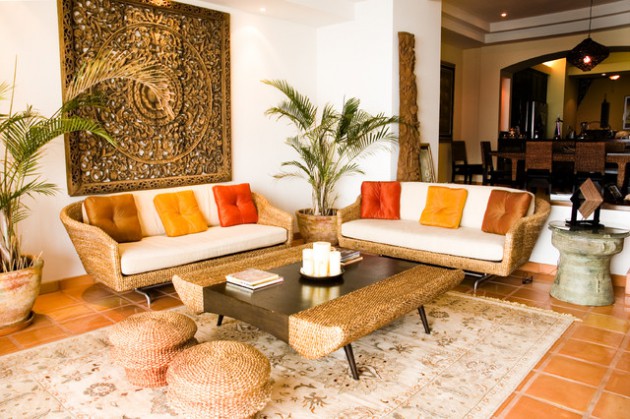 Bọc ghế sofa: Thiết kế theo Phong cách Á Đông