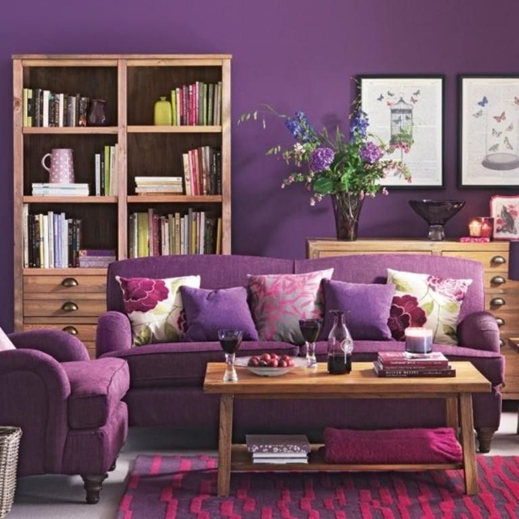 Boc ghế sofa tím với phong cách trang trí của bạn