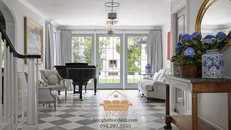 Cách trang trí căn phòng với sàn màu xám nhạt của bạn