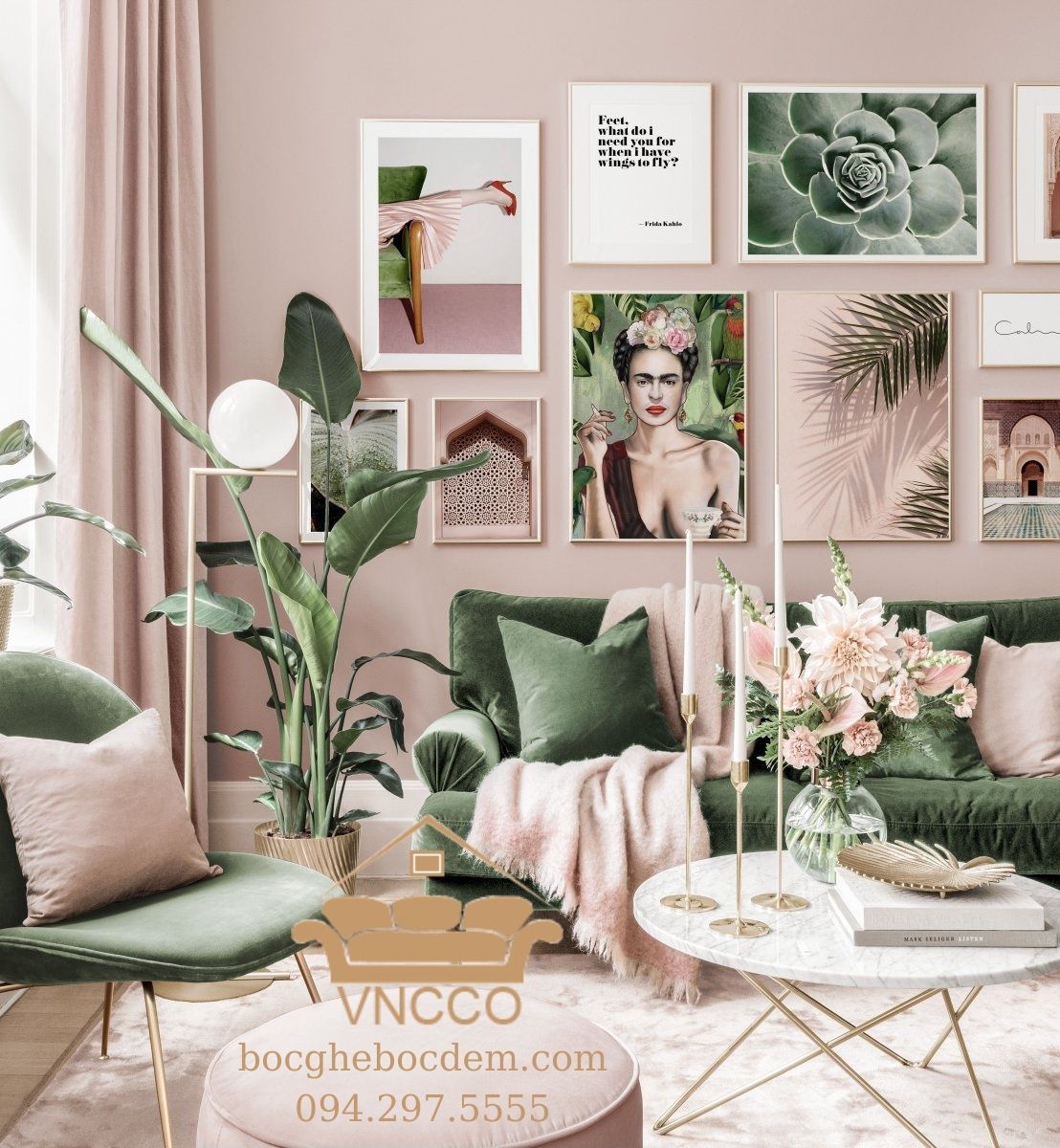 Cách trang trí nhà bằng màu bổ sung