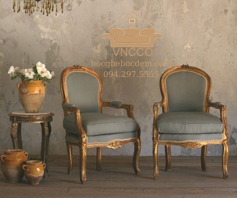 Ghế sofa Accent phong cách đồng quê kiểu Pháp