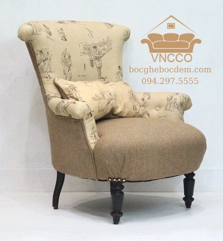 Ghế sofa Accent phong cách đồng quê kiểu Pháp