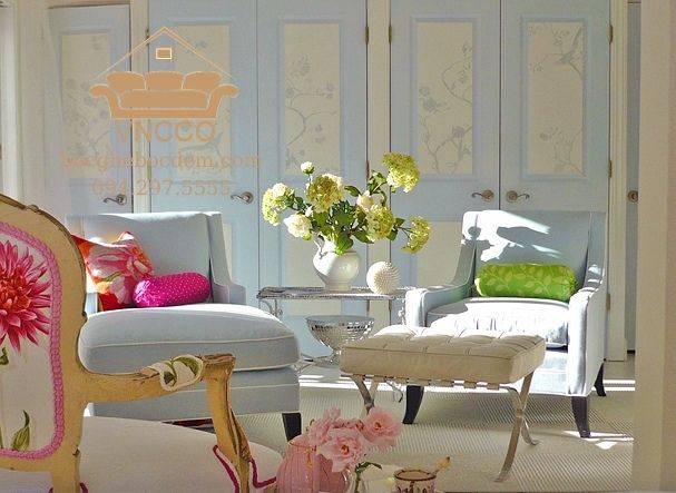 Ghế sofa Accent phong cách đồng quê kiểu Pháp