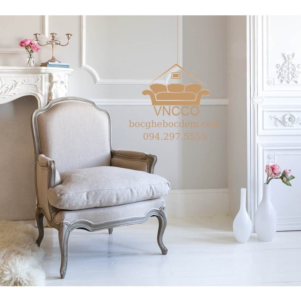 Ghế sofa Accent phong cách đồng quê kiểu Pháp