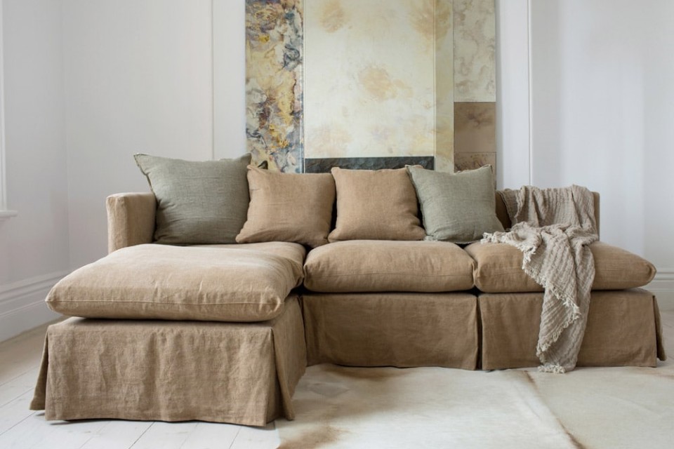Giới thiệu mẫu vải lanh bọc ghế sofa bền, đẹp và thời trang