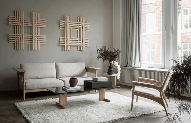 Sự kết hợp nội thất nhà đơn giản cùng sofa