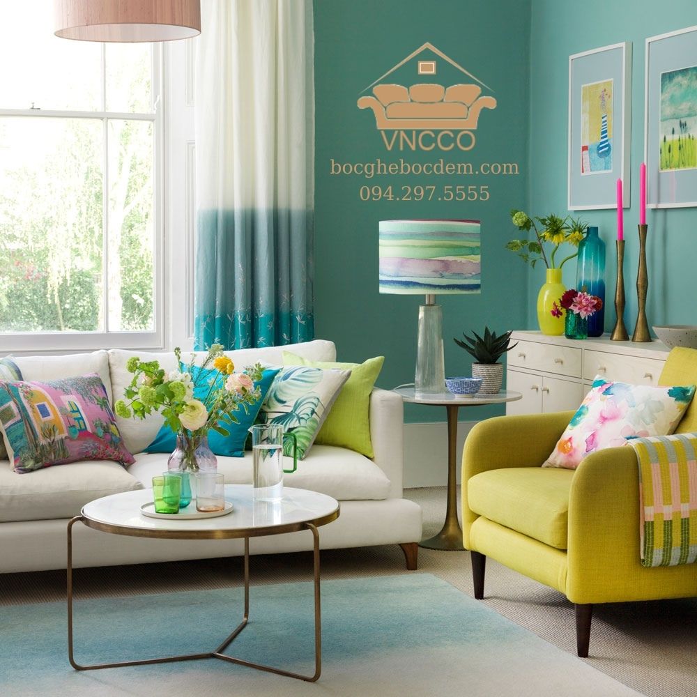 Sử dụng nhiều màu hơn trong phòng khách của bạn