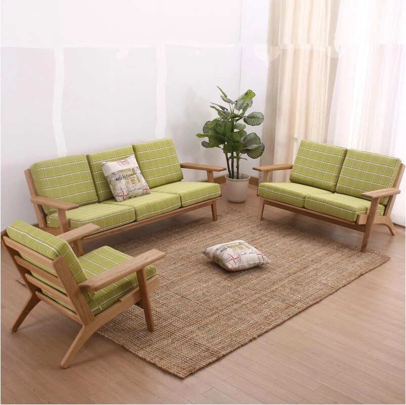 Xu hướng sofa gỗ và sự lựa chọn vải bọc đệm sofa hoàn hảo 