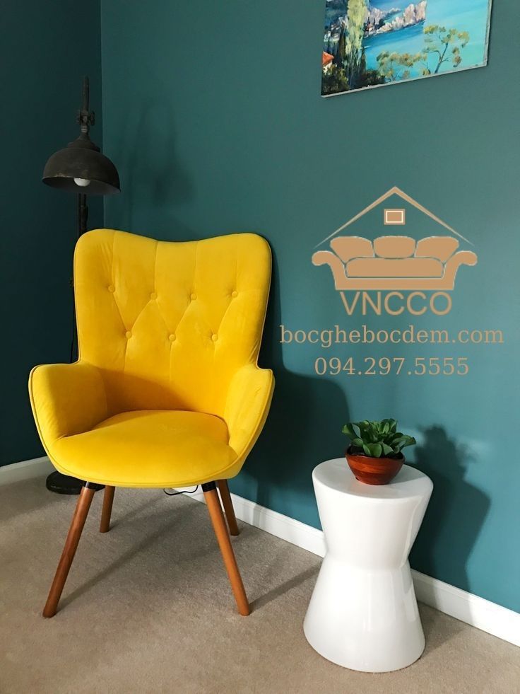 Ý tưởng thiết kế nội thất năm 2021 với ghế Accent màu vàng