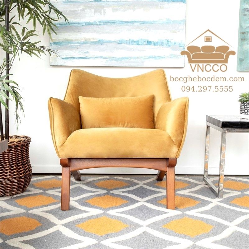 Ý tưởng thiết kế nội thất năm 2021 với ghế Accent màu vàng