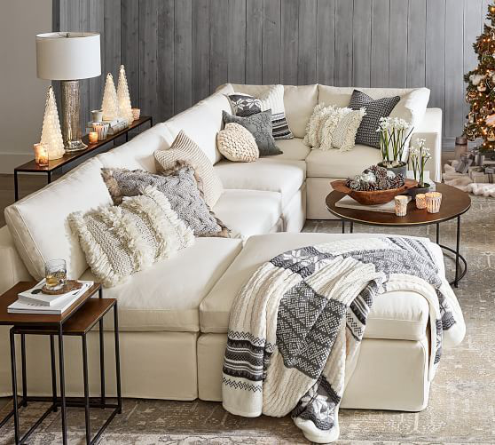 Giải pháp tiết kiệm không gian phòng khách với sofa góc
