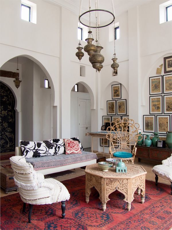 Bọc ghế sofa theo phong cách thiết kế nội thất Moroccan