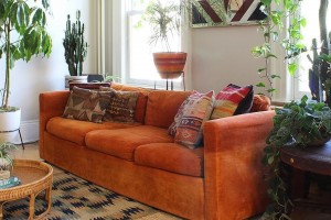 Bọc ghế sofa - Trang trí phòng khách theo phong cách Bohemian