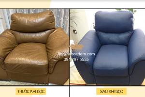 Bọc Ghế Sofa Đơn Đẹp Cho Nhà Chị Linh Quận 7 Hồ Chí Minh