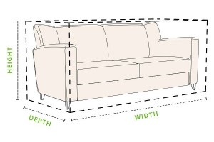 Kích cỡ sofa tiêu chuẩn cho người Châu Á