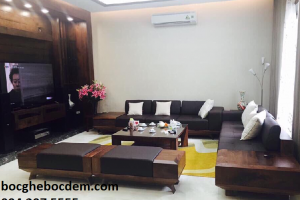 Làm đệm ghế sofa salon nhà anh Bình quận Thanh Xuân