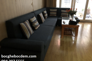 Làm đệm ghế sofa salon nhà anh Trung quận Ba Đình
