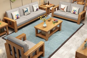 Xu hướng sofa gỗ và sự lựa chọn vải bọc đệm sofa hoàn hảo