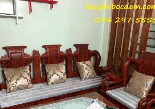 Làm đệm ghế gỗ giá rẻ tại Hà Nội